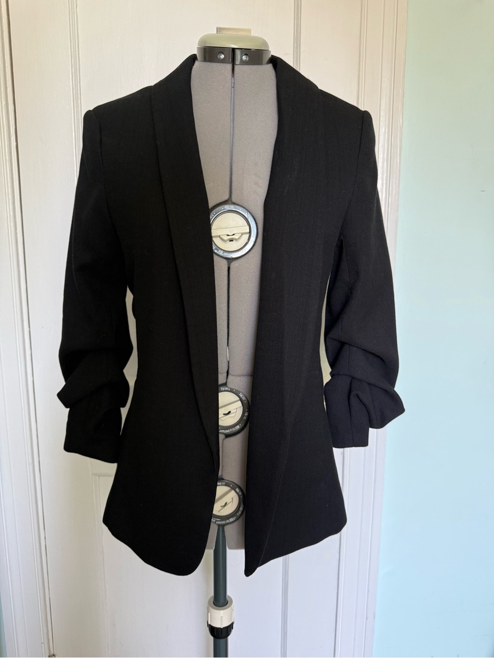 H&M Black Long Blazer Suit Jacket